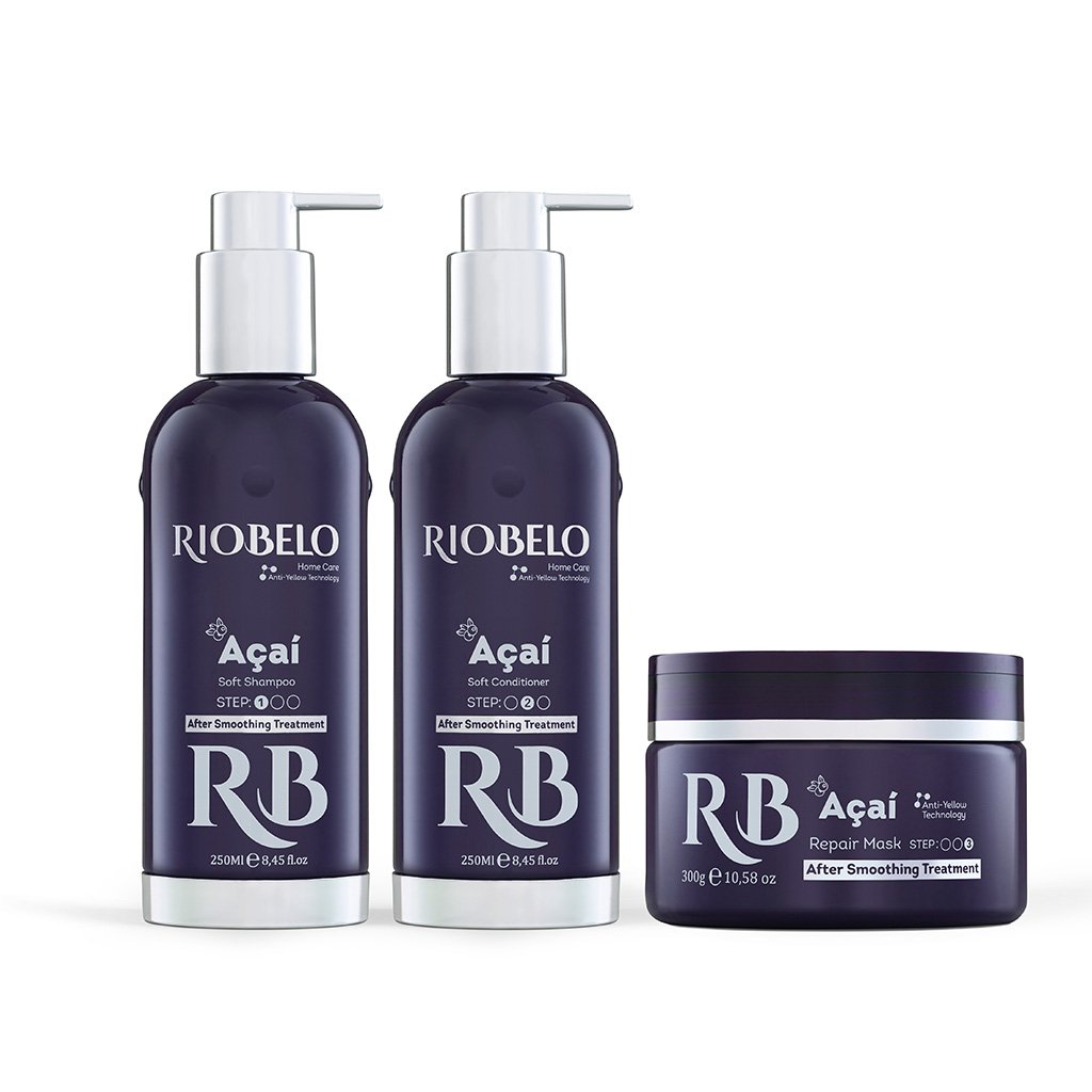 Brazilian made Shampoo, Conditioner, and Mask for Dyed Hair by RIOBELO